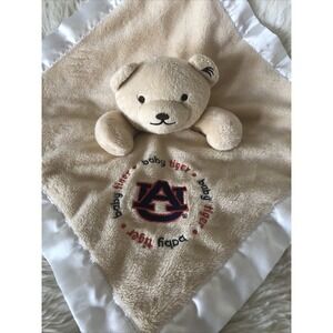 Auburn Tigers Baby Fanatic Baby Security Blanket Lovey Plush Bear Infant Tan